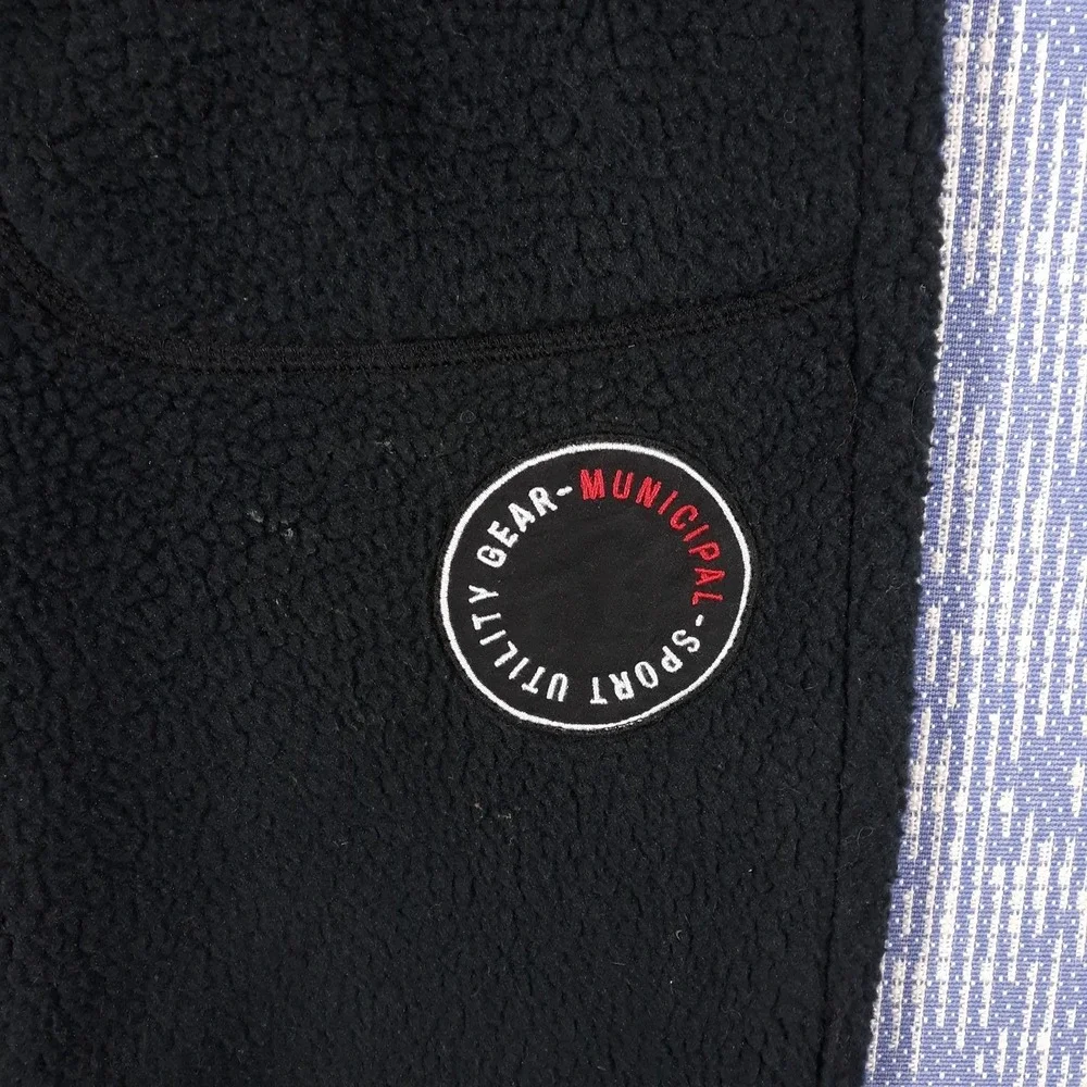 Municipal Sport Utility Gear Fleece Sweatpants Mens Large Drawstring Black